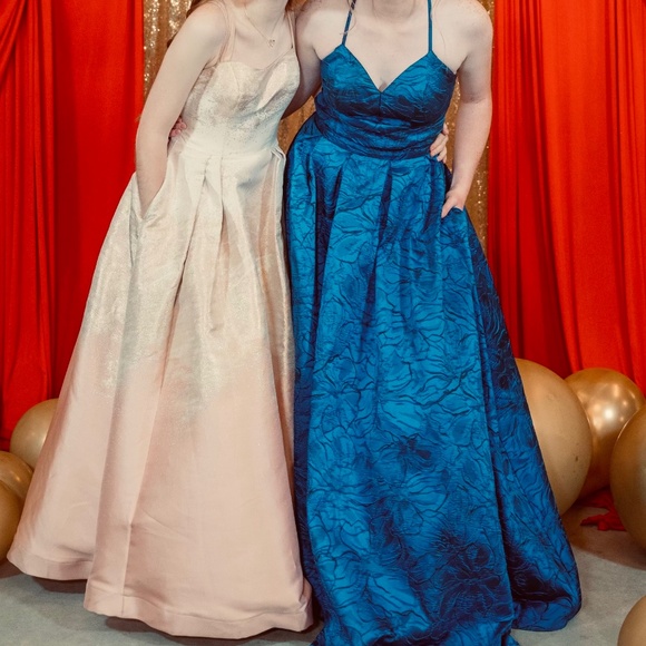 Blue Navy Ball Gown - Picture 3 of 3